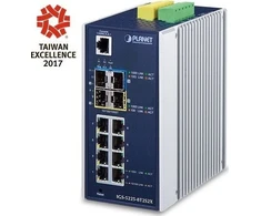 Šakotuvas Switch Planet IP30 Industrial L2+/L4 8-Port