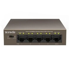 Maršrutizatorius Switch PoE Tenda TEF1105P-4-63W (5x 10/100Mbps)