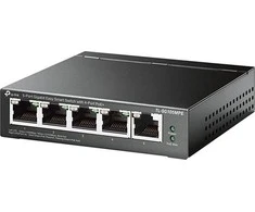 Maršrutizatorius TP-LINK | 5 prievadų Gigabit Easy Smart Switch su 4 prievadų PoE+ | TL-SG105MPE | Tvarkoma L2 | Darbalaukis | 60 mėn.