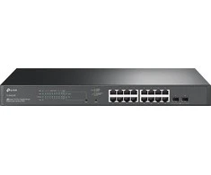 Šakotuvas Tinklo Komutatorius - TP-Link TL-SG2218P Gigabit Ethernet Su PoE 1U Juoda
