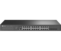 Šakotuvas TP-Link „JetStream TL-SG3428X-M2“ valdomas tinklo ryšys su L2+ 2,5G Ethernet (100/1000/2500) 1U, juodas
