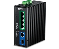 Šakotuvas Switch TRENDnet 6-Port Industrial 2.5G PoE++ Nie zarządzany 2.5G Ethernet (100/1000/2500) Obsługa PoE Juodas (TI-BG50611)