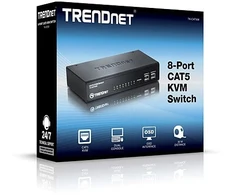 Šakotuvas Switch TRENDnet KVM 8-port CAT5 Switch - (TK-CAT508)