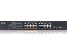 Šakotuvas ZYXEL XMG1915-18EP, 16 prievadų 2,5 GBE, 2 SFP+, 8 POE++ 180 W išmanusis komutatorius, hibridinis režimas, autonominis arba „Nebulaflex“ debesis (5 metų garantija)