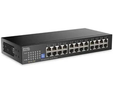 Šakotuvas Switch ZyXEL Zyxel GS1100-24ES 24 port Gigabit - DIP selector Unmanaged Switch v3