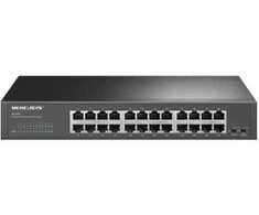 Šakotuvas TP-Link „Mercusys MS124GS“ 24 prievadų gigabito darbalaukio / stovo montuojamas komutatorius