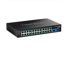 Šakotuvas TRENDnet TI-RP262 26 prievadų pramoninis gigabito PoE+ stovo tipo komutatorius