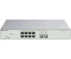 Šakotuvas Usorteret „Reyee“ 10 prievadų kelių gigabitų valdomas 3 lygio komutatorius, 8x PoE++, 2x SFP+, 370 W komutatorius (RG-NBS5300-8MG2XS-UP)