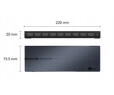 Šakotuvas Vention HDMI skirstytuvas Vention 1 įėjimas x 8 išėjimai 4K@60Hz
