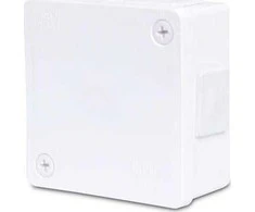 Tuščia ant paviršiaus montuojama dėžutė su 6 įvadais VIPLAST VP-22 Baltas IP55 86x86x40mm 022-01