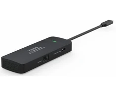 Šakotuvas Vision USB-C prijungimo stotelė - 1 x HDMI prievadas, 4k, 60 Hz - 1 x RJ45 gigabito eternetas, 1000 Mbps - 1 x USB 3.0, 5 Gbps - 1 x USB-C su PD100w, kuriuo galima įkrauti nešiojamąjį kompiuterį - 1 x USB-C su 4k, 60 Hz - 30 cm laidas - suderinamas su „Win“ (Atnaujinta)