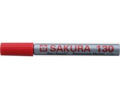 Sakura Sakura Pen-touch 130 Permanent Raudona