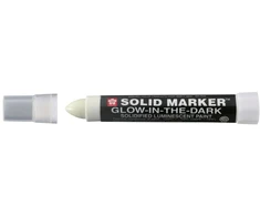Sakura Sakura Solid Marker Glow-in-the-Dark, 1 vnt., Baltas, Smailusis antgalis, Juodas, Apvalus, 1,3 cm