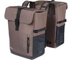 Sakwy BASIL MOVE DOUBLE DVICLE BAG, UNIVERSAL BRIDGE, 30L, Wodoodporna, Brown (NAUJIENA, 2025 m.)