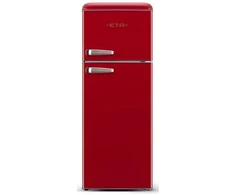 ETA Šaldytuvas | ETA253490030EN Storio Retro | Energy efficiency class E | Free standing | Height 148.2 cm | Double Door | Šaldytuvas net capacity 170 L | Šaldiklis net capacity 45 L | Raudona | 38 dB