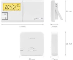 Salus Wireless programuojamas temperatūros reguliatorius – savaitinis 091FLRF V2