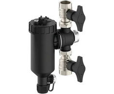 Samee Paketas kampinių vožtuvų su filtru dvifunkciniam dujiniam katilui su magnetiniu separatoriumi (magnetinis separatorius 3/4 su uždarymo vožtuvu, kampinis vožtuvas su filtru 1/2, kampinis vožtuvas 3/4, kampinis vožtuvas 1/2, tarpinių rinkinys)