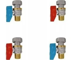 Samee Samee universalus tiesių vožtuvų komplektas dujiniams kombinuotiems katilams (2 vnt. x 1/2" + 2 vnt. x 3/4") ZBP-KIT-22-U