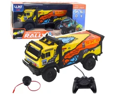 Lean Toys Nuotoliniu būdu valdomas sunkvežimis su garsais 20 cm