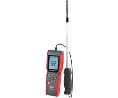 Termo anemometras ; 0~30m/s; -20~70C; 0~999900m³/min, pasirenkama ortakių forma, UNI-T