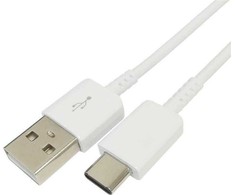 Kabelis USB Samsung USB-A - USB-C 1.2 m Baltas (Charge &amp; Sync USB-C 1.2m Baltas)
