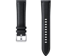 Išmaniojo laikrodžio Samsung Galaxy Watch 3 odinis dirželis, Juodos spalvos, 20mm, M/L