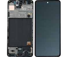 Samsung LCD Ekranas Module for Samsung Galaxy A51 A515, Juodas