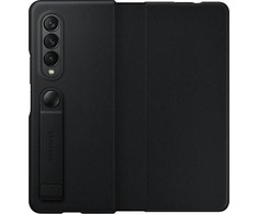 Dėklas FF926LBE odinis atverčiamas dangtelis, skirtas Samsung Galaxy Fold 3 (Juodas)