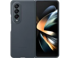Dėklas „Samsung Galaxy Fold4“ odinis dangtelis pilkai žalias