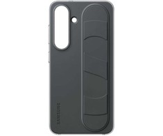 Dėklas Samsung S25 stovinti rankena, juoda
