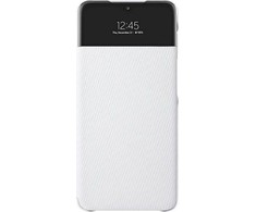 Samsung Galaxy A32 5G S View piniginės dėklas Baltas