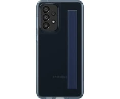 Dėklas Samsung Galaxy A33 5G silikoninis dangtelis su plonu dirželiu Juodas