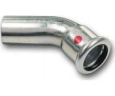 SANHA Kelio atšaka -THERM C-Plienas 45° d108 vienkaklis SANHA