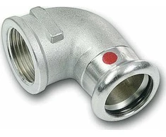 SANHA Alkūnė -THERM C-Stahl 90° pereinamasis d18x1/2 GW