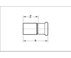 SANHA preso sumažinimo nypelis ZW x ZZ 28A x 15 mm (162432815)