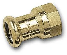 SANHA Pureapress perėjimas mufa ZW x GW 18mm x 1 / 2 "(182701812)