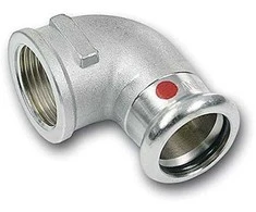 SANHA Alkūnė -THERM C-Stahl 90° pereinamasis d18x1/2 GW