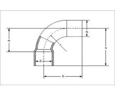 SANHA spenelių lankas 5001A vario 90° 35mm (15001A35)