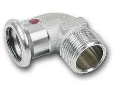 SANHA-THERM C-Stahl alkūnė 90° pereinama d42x1 1/2 GZSANHA