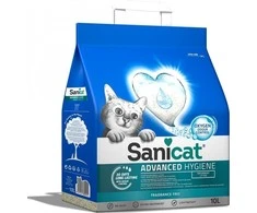 Laidai Sanicat Išplėstinė Higiena, gargždas, katėms, 10l, bekvapis