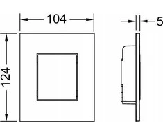 Sanplast Praplovimo mygtukas TECENOW Baltas PISTON FLUSH BUTTON