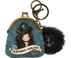 Santoro Londonas Portmonetka, Breloczek - Gorjuss Pirates - Juodas Pearl
