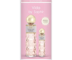 Vida de Saphir Pour Femme komplektas woda perfumowana spray 200ml + woda perfumowana spray 30ml