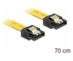 Delock SATA - SATA, 0.7m, Geltonas (82813)