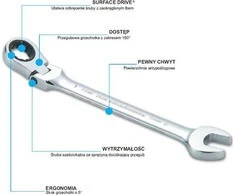 SATA SATA PLASTIC- EYE REIN 15mm su Žalias GL46406
