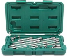 Prailginimų, šarnyrų ir adapterių rinkinys Sata ST09545G; 16 vnt.