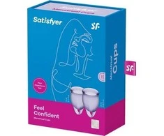 Satisfyer Menstruacinė taurelė Pasijauskite savimi patenkinti (violetinė)