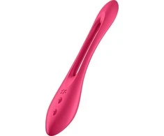 SATISFYER ELASTIC JOY RAUDONA