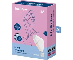 Satisfyer Meilė Trikampis oro impulsas stimuliatorius &amp; amp; Vibracijos interaktyvus Baltas vibratorius