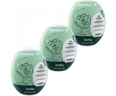 SATISFYER_Masturbator Egg 3xRiffle kiaušinio formos masturbatorius
